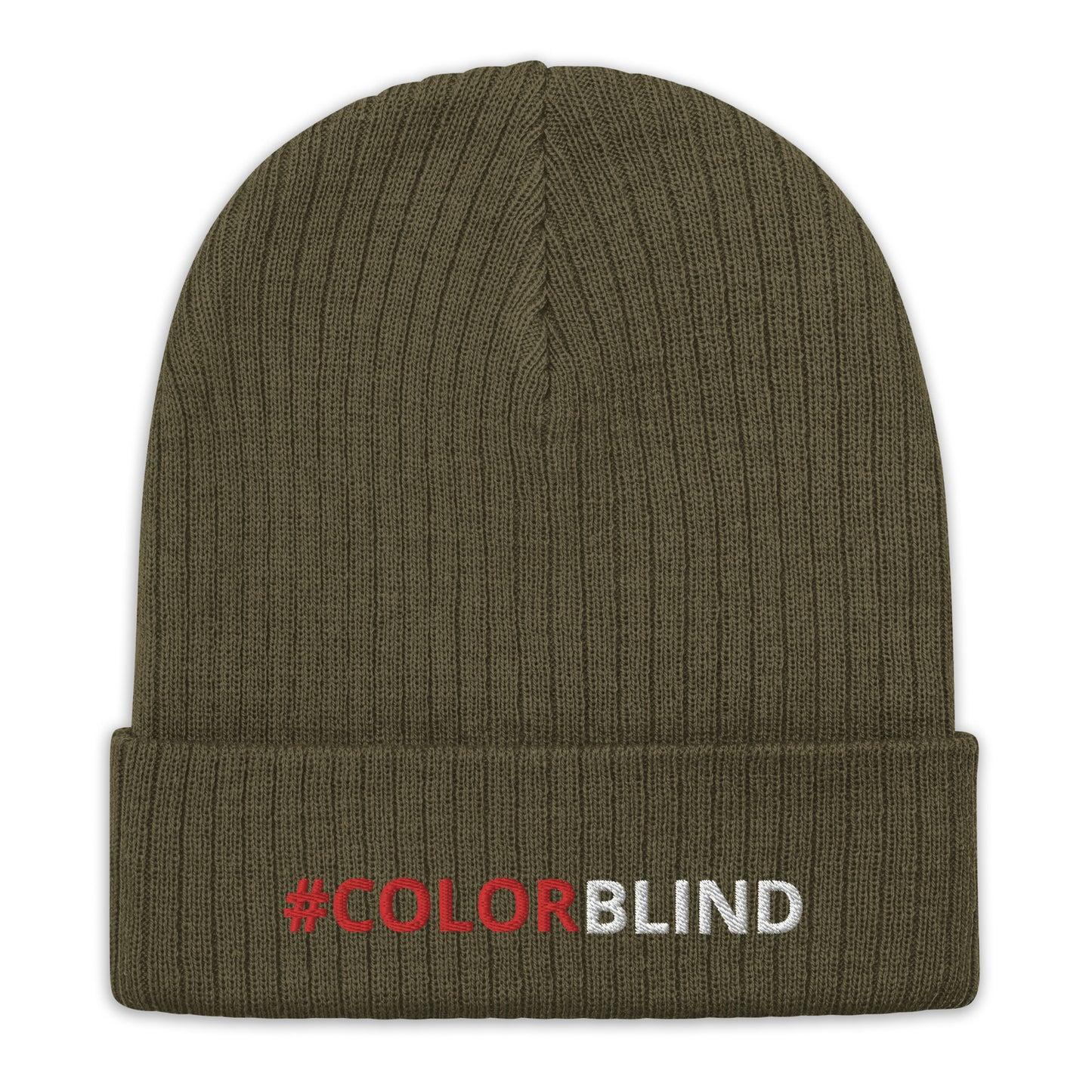 #COLORBLIND Ribbed knit beanie